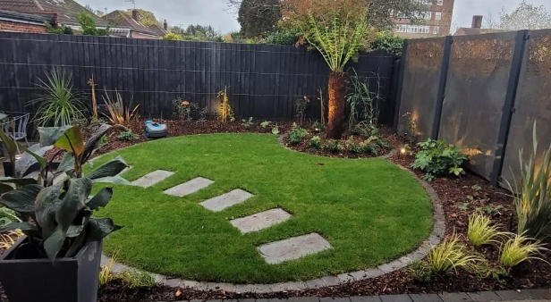 backyard tropical garden