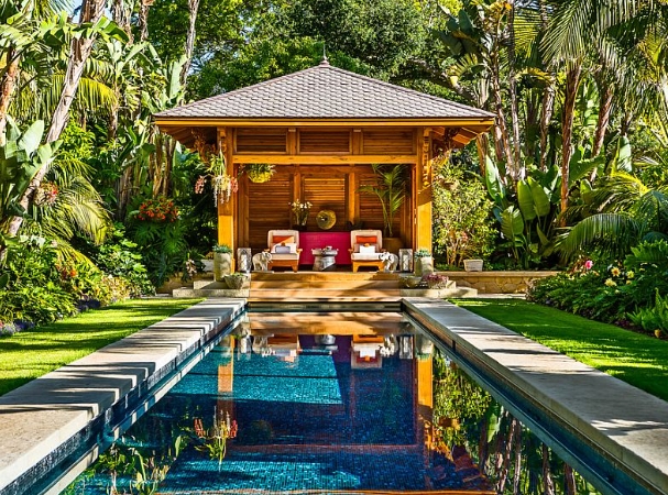 pool tropical landscaping