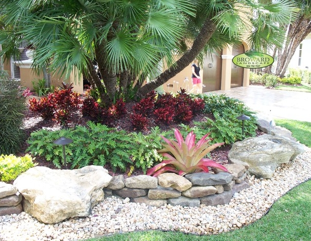 front yard tropical landscaping