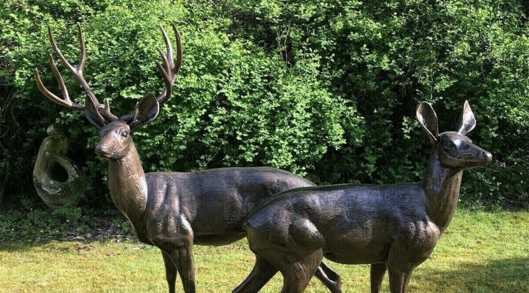 stag garden ornaments