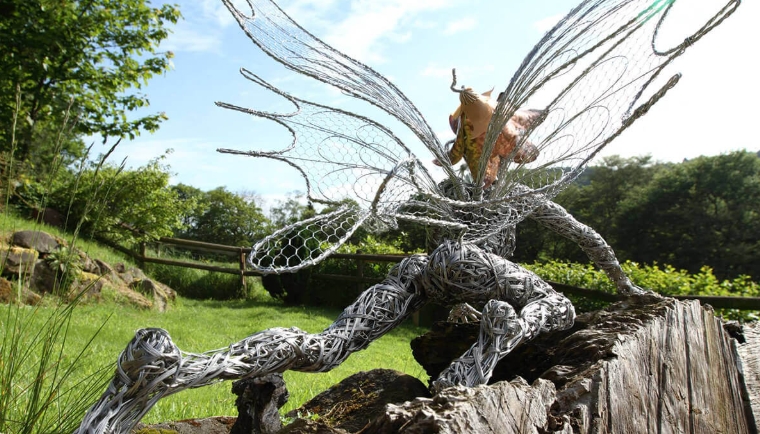 garden fairies metal art