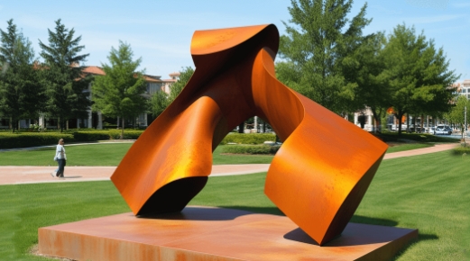 corten steel garden sculpture