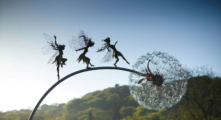 metal fairy garden sculptures