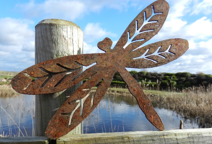 dragonfly garden art