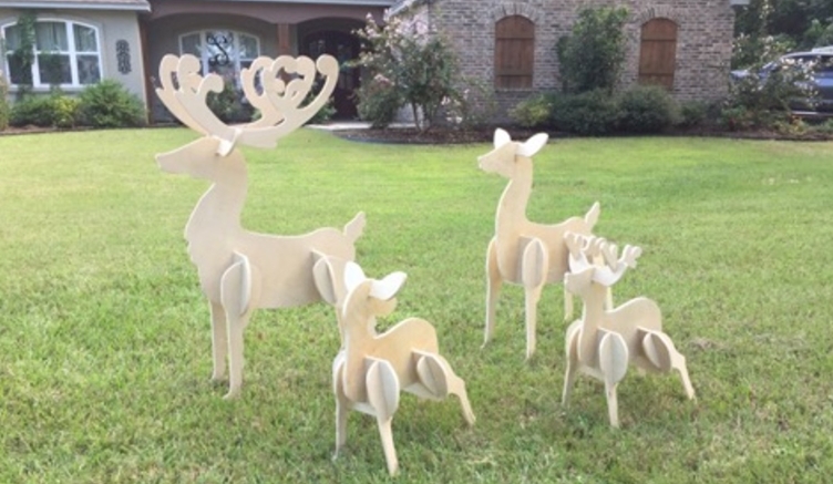 reindeer garden ornaments