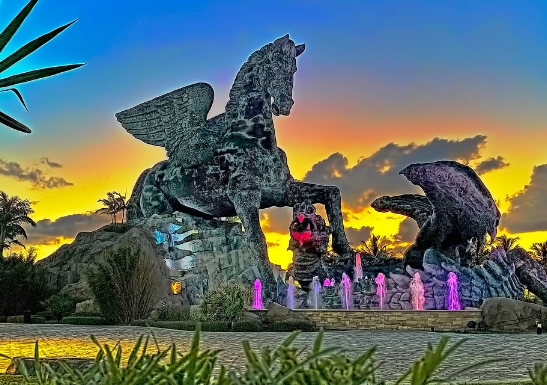 pegasus garden statue