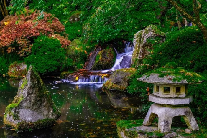 japanese garden wall art