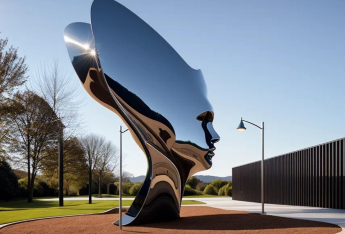 large modern outdoor sculpture