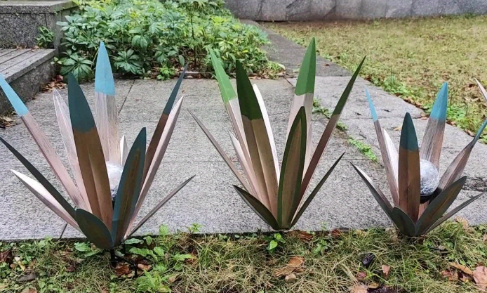 metal agave yard art near me