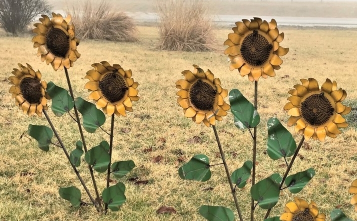 sunflower garden ornament