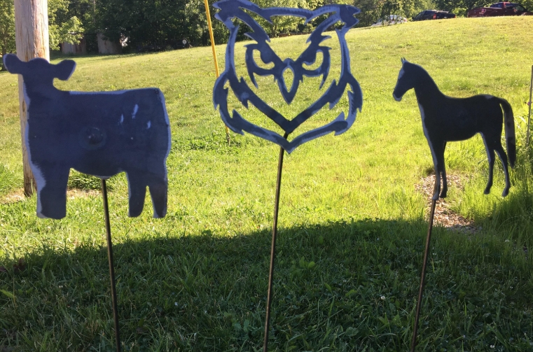 bigfoot metal yard art