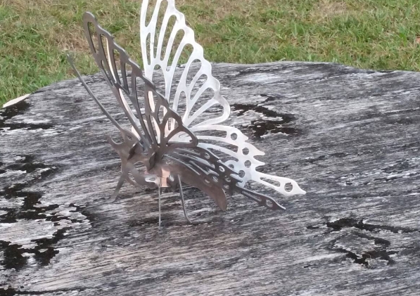 butterfly yard art