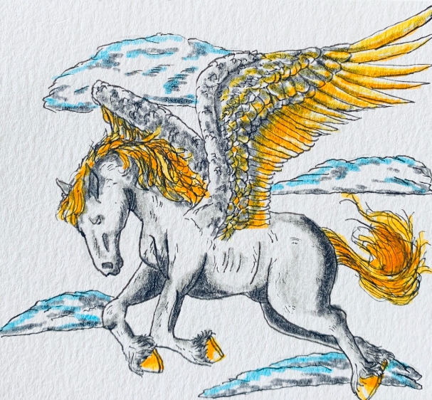 Greek Mythology Horse with Wings