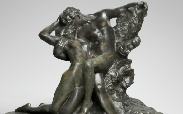 a bronze sculpture