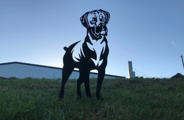 dog garden art