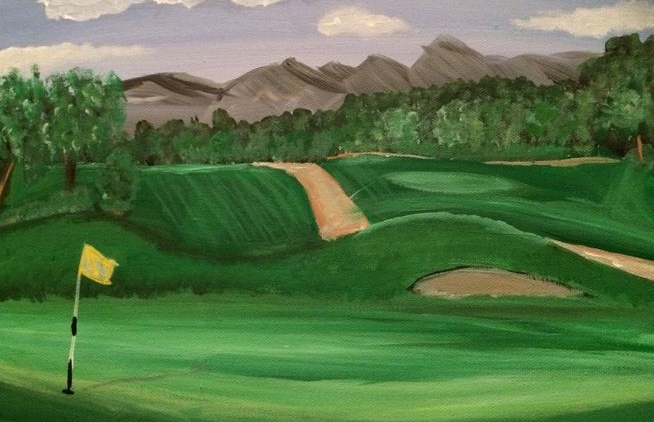 golf course artwork