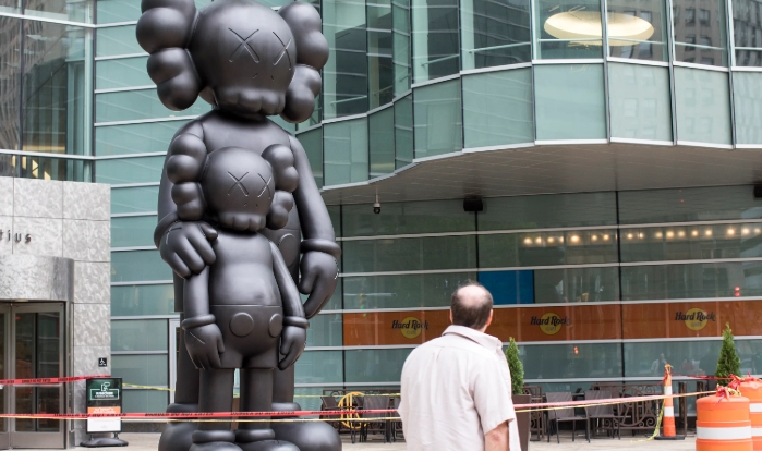 kaws large sculpture