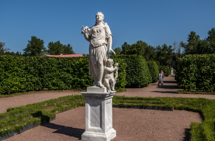 outdoor greek statue