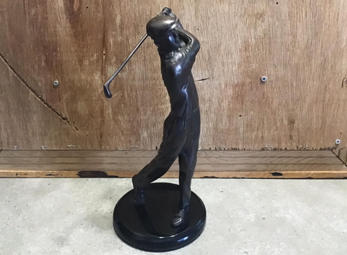 vintage golf statue