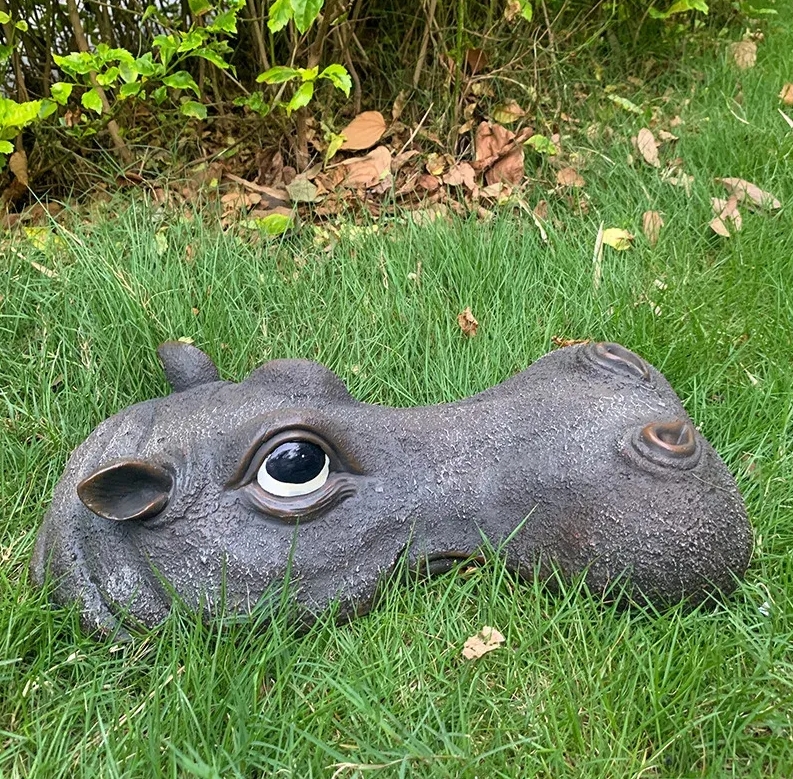 Hippo Garden Ornament