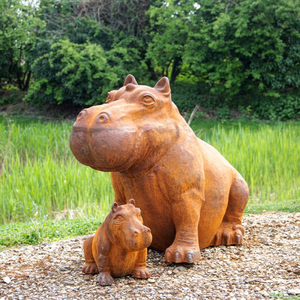 Hippo Garden Ornament